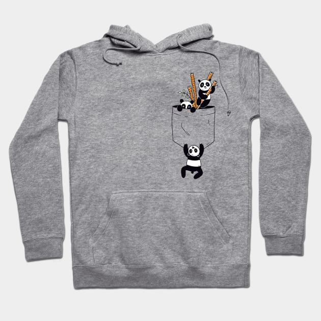 Cute Pandas Playing in Pocket!! - Animal Lover Hoodie by Artistic muss